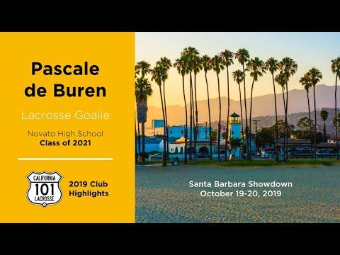 Video of Pascale de Buren (Class of 2021) 2019 Santa Barbara Showdown Goalie Highlights