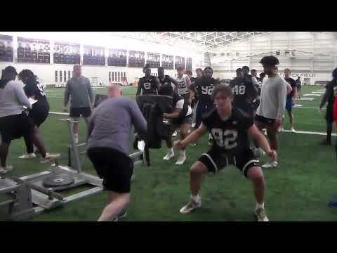 Video of Purdue DL/OL Camp Sled Drill