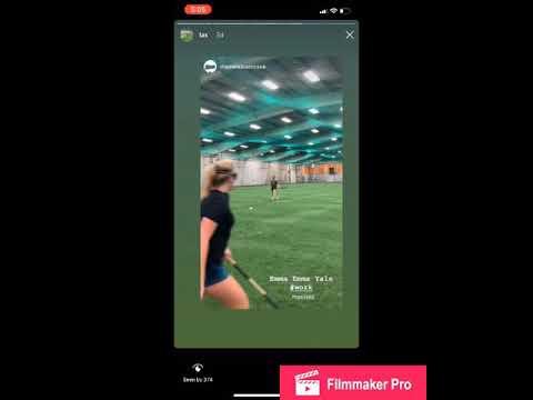 Video of Emma Yale Lacrosse Skills Video