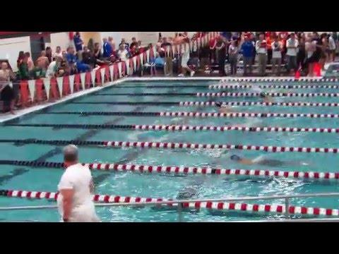 Video of 200 IM Wisconsin sectional finals Lane 6