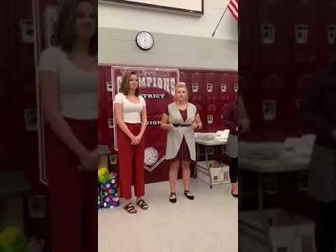 Video of Words from Hanna's Coach - 2019 award banquet