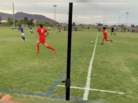Video of Chase Stewart 2026 ECNL striker vs Pateadores May 4 (2 goals, assist)