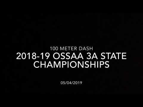Video of State Champion 100 Meter Dash 2018-19