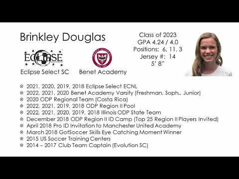 Video of Brinkley Douglas_Class of 2023_ECNL Eclipse_Benet_2 Goals_May 2022