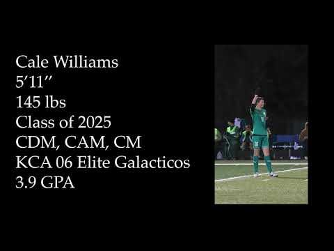 Video of Cale Williams 2023 ECNL Highlights