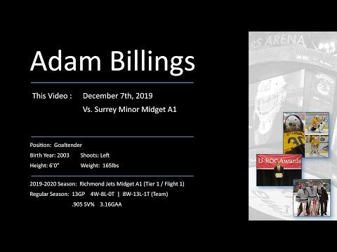 Video of Game Video, Midget A1 - December 2019 (vs. Surrey Midget)