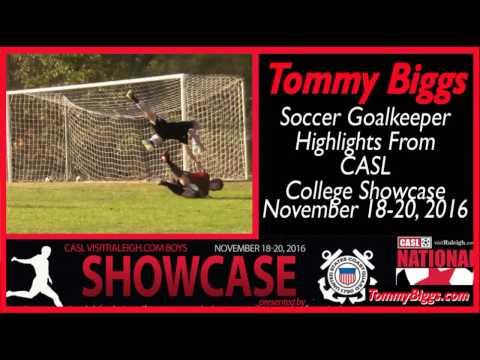 Video of TOMMY BIGGS - Soccer Goalie at CASL Showcase Highlights (11/18-20/2016) Junior Year - Class of 2018