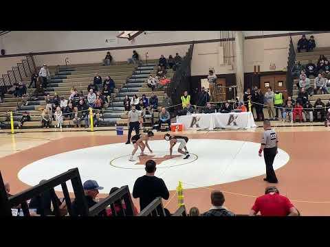 Video of 1st period District finals G Tolson v Tyler Thomas 