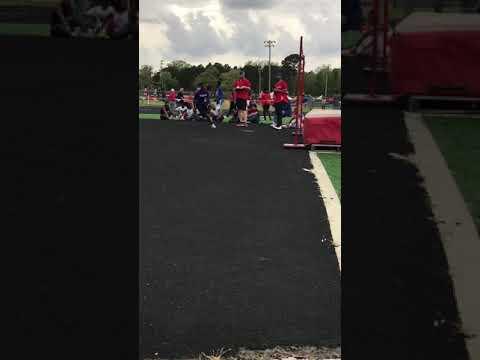 Video of High jump (6’9)