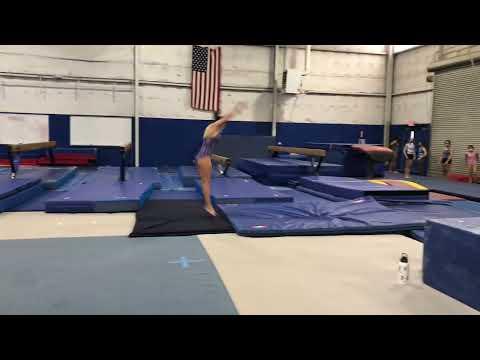 Video of Front handspring front layout 