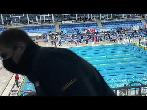 Video of 200 Fly SCM - 12/11/2021 - Lane 8 (pink suit) 2:21.60
