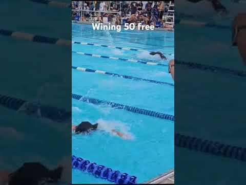 Video of Wining 50 free