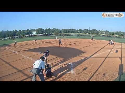 Video of Emma on 2nd, Beats Throw to 3rd, 2023, Carolina Thunder