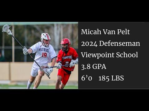 Video of Micah Van Pelt Junior Highlights 