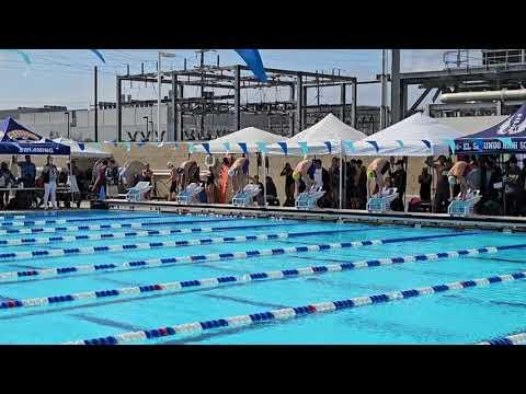 Video of Gabi 50 Free swim at 2024 Pioneer League Finals