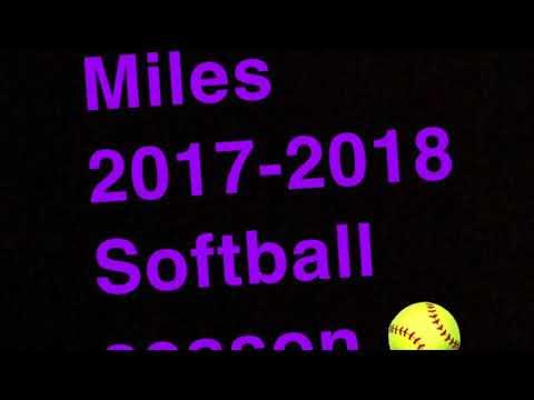 Video of Miles 2017-2018 Softball highlights 