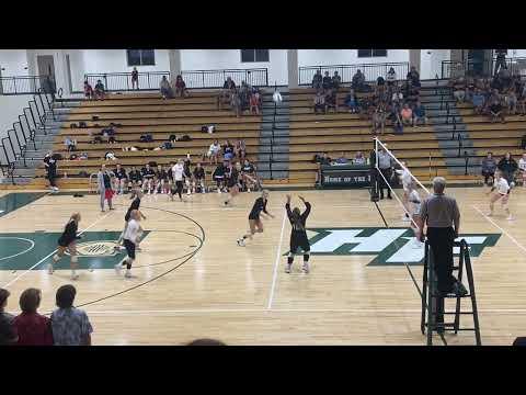 Video of Great read, team was playing up for Setter Dump. Pushed in back corner for opp. corner dump. Zoe Schuele Setter Class 2024 Holy Family Catholic HS Varsity vs Central HS.  Running a 5-1 offense, #18. Journey to reach 1,000 assists (966). In game stats: 28 