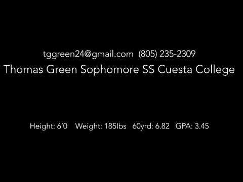 Video of Thomas Green Cuesta College SS