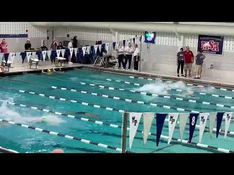 Video of 100 free (49.56) Furthest Lane