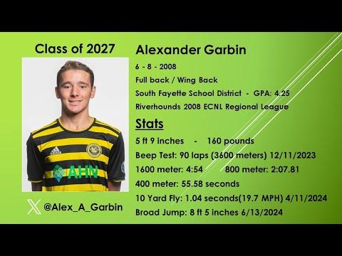 Video of Alex Garbin ECNL RL U16 Highlights