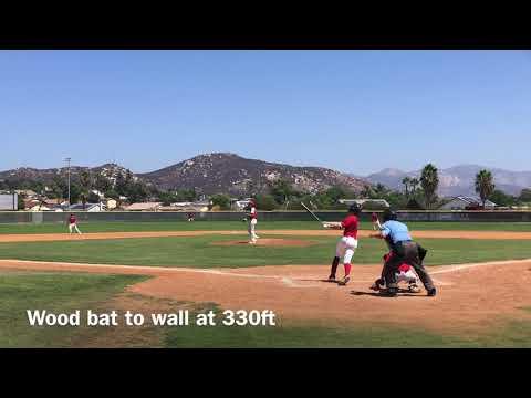 Video of Wood bat 330ft to fence