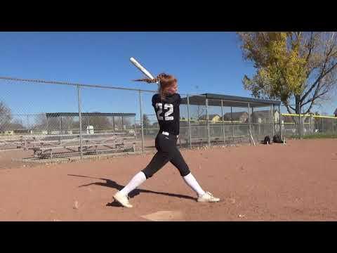 Video of Bailee Ritterbush 2023 introduction and batting