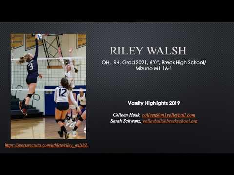 Video of Riley Walsh, Varsity Highlights,  201901106