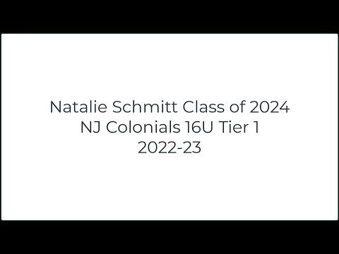 Video of 2022-23 Natalie Schmitt Class of 2024 - 16U Tier 1 Hockey Player