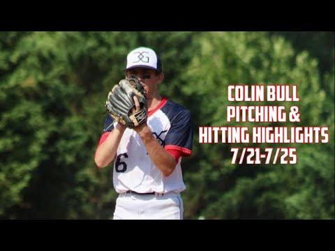 Video of Colin Bull Diamond Nation July 2022 Pitching and Hitting