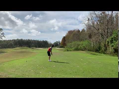 Video of Low 5 Iron down the line