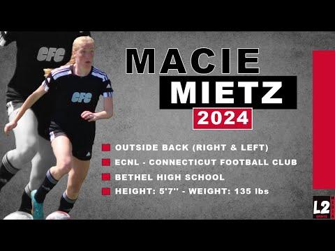 Video of Macie Mietz. CFC ECNL MAY.JUNE22