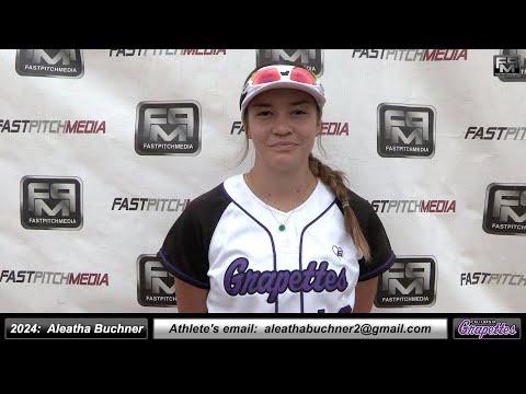 Video of 2024 Aleatha Buchner 4.2 GPA - Athletic Lefty Slapper & Outfielder Softball Skills Recruiting Video - CA Grapettes 18 Gold