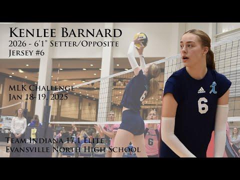 Video of Kenlee Barnard 6'1" - 2026 Setter/Opposite - MLK Jan 18-19, 2025