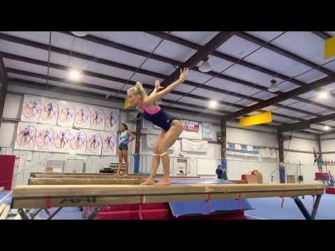 Video of Level 9/10 beam practice 