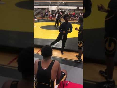 Video of Justin first wrestling match for this season 