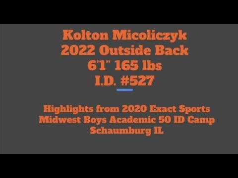 Video of Kolton Micoliczyk 2020 Exact ID Camp Highlights