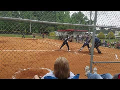 Video of Mia Holmes Gaston Christian RHP 2020 with a Complete Game 3-0 shutout.  Also 2 for 3 at the plate with 2 RBI