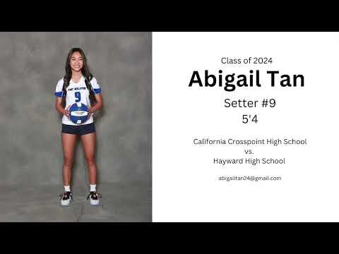 Video of Abigail Tan 2024 Setter CCA var vs Hayward Highschool