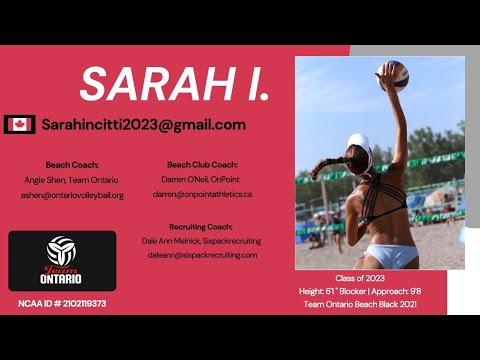 Video of Sarah Incitti Highlights Summer 2021