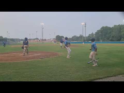 Video of 2022 Dylan Northup 3B/1B/RHP Crushes this ball for a bases leading 3 RBI standup double!