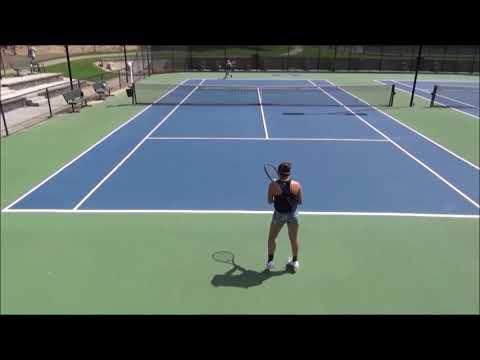 Video of My first 2 opponents play for GT Club A/B tennis teams. 7-5 for both. The boy I played is a senior playing on his high school tennis team which is in the 7A conference and the team has won several state championships. 6-2  The last girl I played is a 2 st