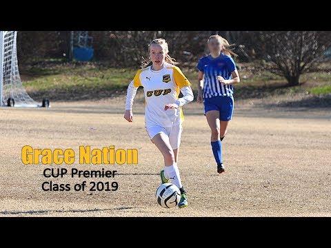 Video of 2019 Women's Soccer Recruit Grace Nation CUP Forward Midfielder