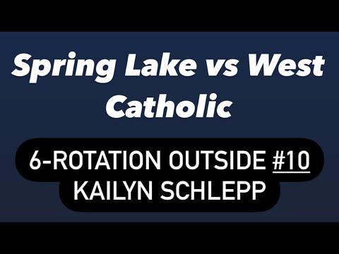 Video of Spring Lake vs West Catholic- Kailyn Schlepp leads her team with 11 digs