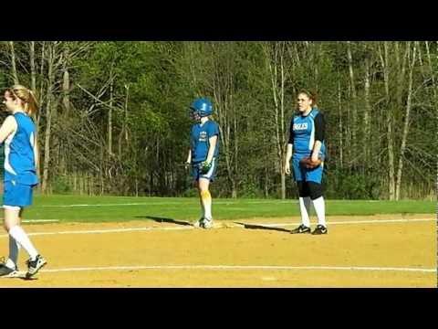 Video of 2012 Varsity Softball- RHP Defense Double Play @ 3B