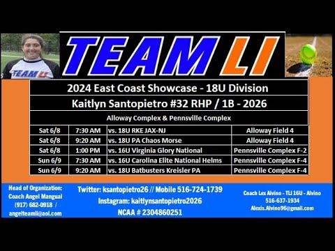 Video of East Coast Showcase - 18U 2024