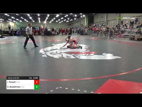 Video of 2018 USAW-USMC Girls FK & U23 Women's Nationals/Cadet 112 Consi Of 8 #2 - Irelan Powell (Team) Vs.