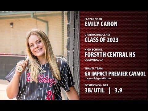 Video of Emily Caron 2023 3B/Utility Skills Video