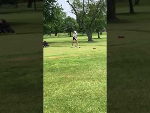 Video of sarah golf drive