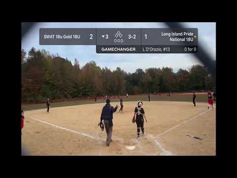 Video of Lauren D'Orazio 2024 Catcher East Coast Showcase 3 HR's