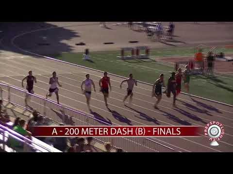 Video of 200 meter dash finals/ lane 4